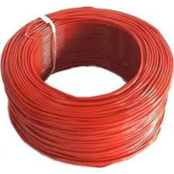 0.50Mm Tek Damarlı Montaj Kablosu1Mt Kırmızı ürün görseli 1