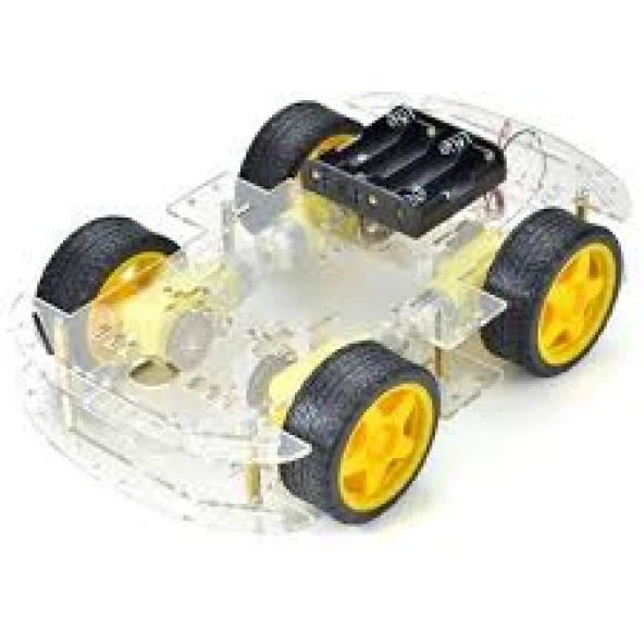 Gözelerelektronik-4Wd Çok Amaçlı Mobil Robot Platformu - Şeffaf ürün görseli 1