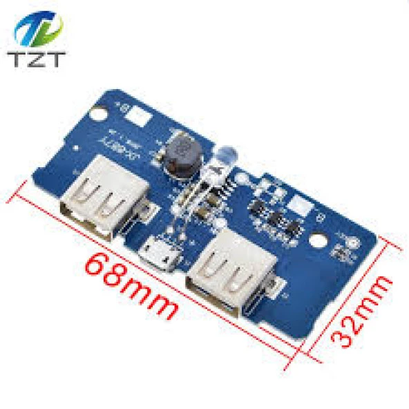 Powerbank Şarj Devresi - 5V 2A Charger Modülü - Resim 2