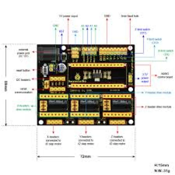 Arduino Nano Cnc Shield V4 - Resim 2