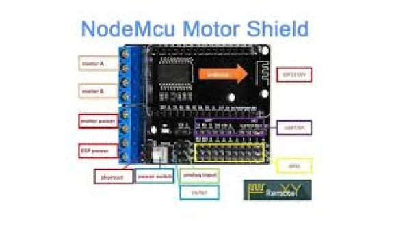 Nodemcu Motor Shield – Esp12E - Resim 2