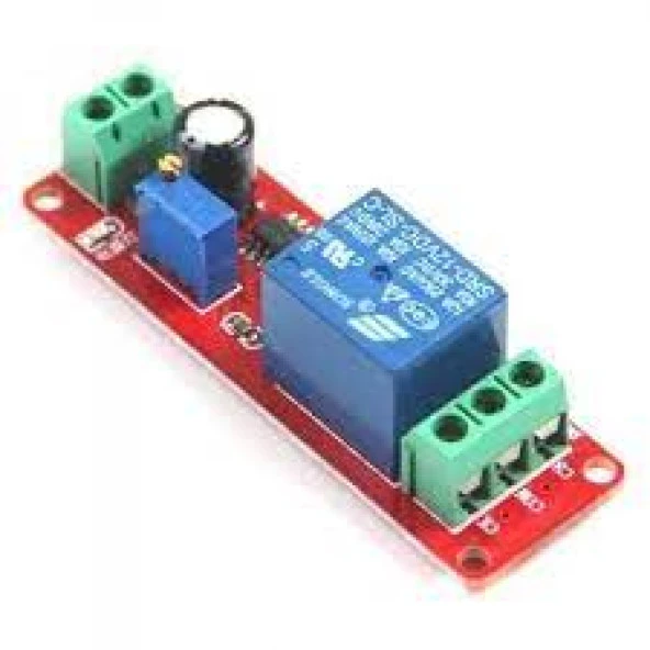 Gözelerelektronik-12V Ne555 Zaman Ayarlı Tekli Röle Modülü ürün görseli 1