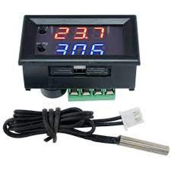 Gözelerelektronik-W1209Wk Dijital Led Sıcaklık Kontrolcü Modülü + 12Vdc Su Geçirmez ürün görseli 1