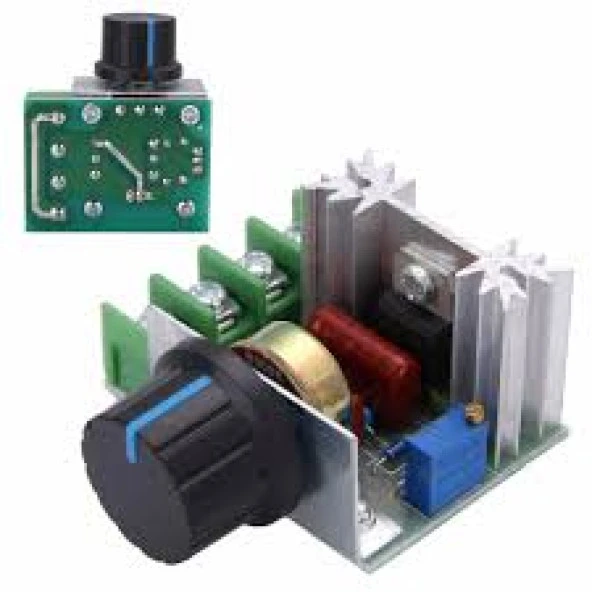 Ac 220V, 2000W Dimmer, Yüksek Güçlü Gerilim Regülatörü ürün görseli 1