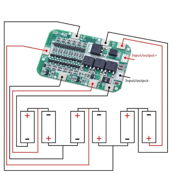 6S 12A Li-İon Pcb Bms Koruma ürün görseli 1