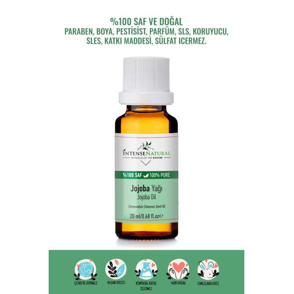 Jojoba Yağı Soğuk Sıkım 20 ml %100 Saf ve Doğal Jojoba Carrier Oil ürün görseli 1