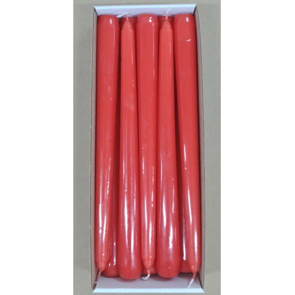 Şamdan mumu kırmızı 10 lu paket ürün görseli 1