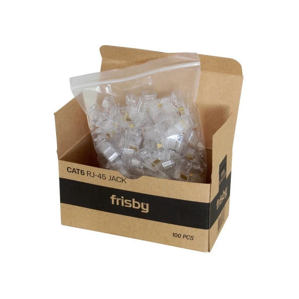 Frisby FNW-RJ4526N Cat5 100lü rj45 Konnektör ürün görseli 1