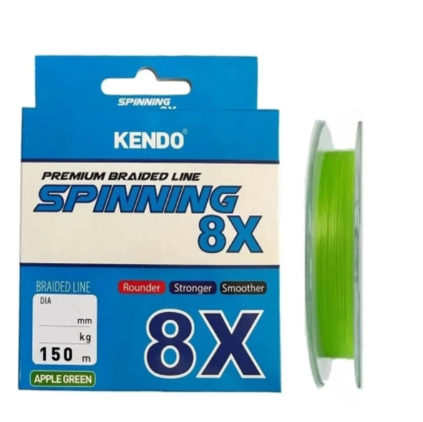 Kendo Spinning 8X Kat Fighting 150mt Örgü ip Misina (Apple Green) ürün görseli 1
