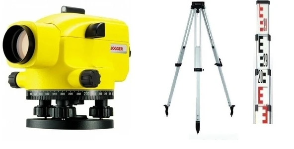 Leica Jogger 28 Optik Nivo SET -RMT01 Tripod + RMM05 Mira ürün görseli 1