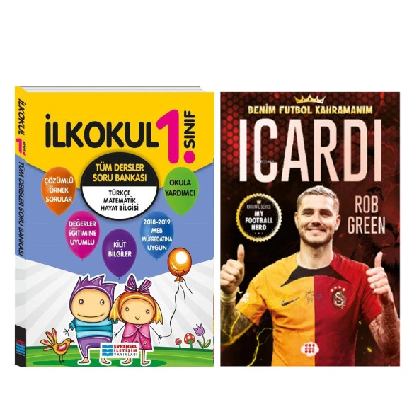 Evrensel İletişim 1.Sınıf Tüm Dersler Soru Bankası ve Dokuz Yayınları Icardi Seti 2 Kitap ürün görseli 1