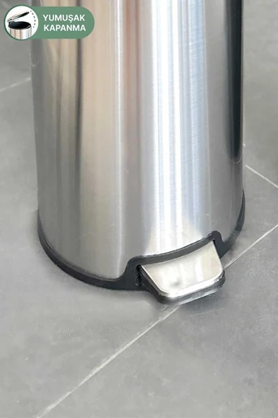 Primanova Cigo Paslanmaz Çelik Çöp Kovası Pedallı 20 Litre-İNX - Resim 7