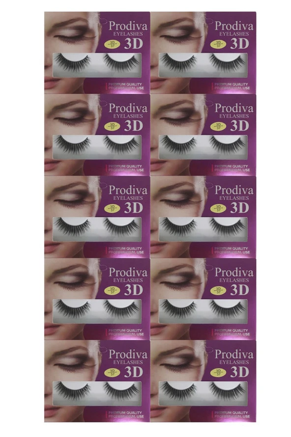 Prodiva 10'lu 3D İpek Takma Kirpik ürün görseli 1