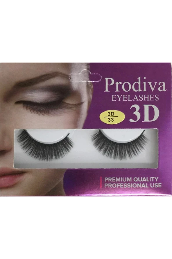 Prodiva 10'lu 3D İpek Takma Kirpik - Resim 2