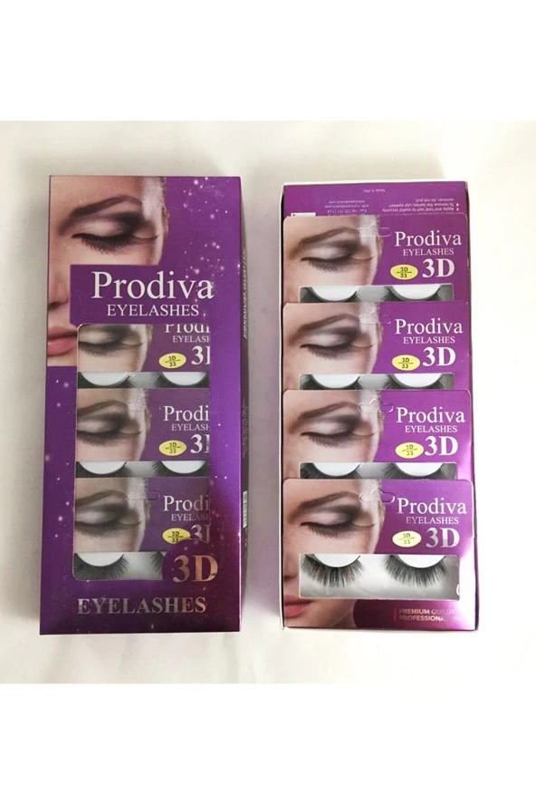 Prodiva 10'lu 3D İpek Takma Kirpik - Resim 5