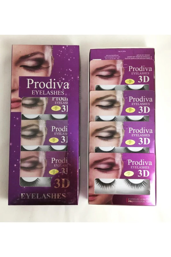 Prodiva 10'lu 3D İpek Takma Kirpik - Resim 5