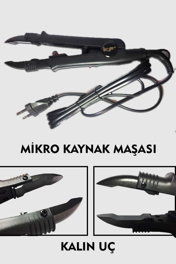 Loof Mikro Keratin Saç Kaynak Maşası – Kalın Uçlu ürün görseli 1