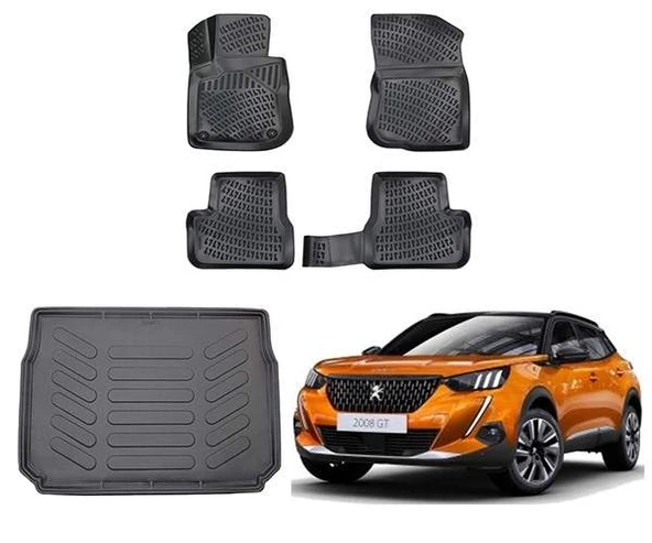 Peugeot 2008 2013-2019 Rizline 3D Paspas ve Bagaj Havuzu ürün görseli 1