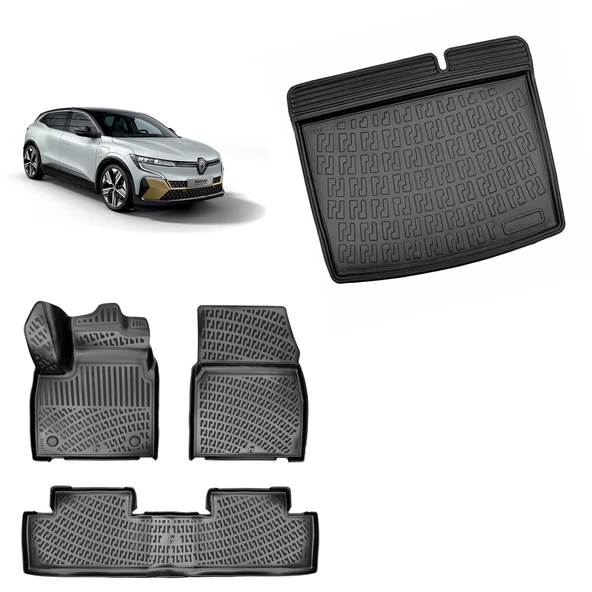 Rizline Renault Megane E-Tech 2022+ Bagaj Havuzu ve Paspas Set ürün görseli 1