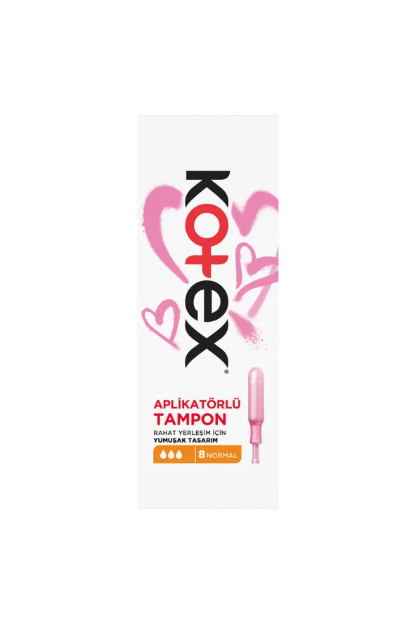 Kotex Aplikatörlü Tampon Normal 8'li ürün görseli 1