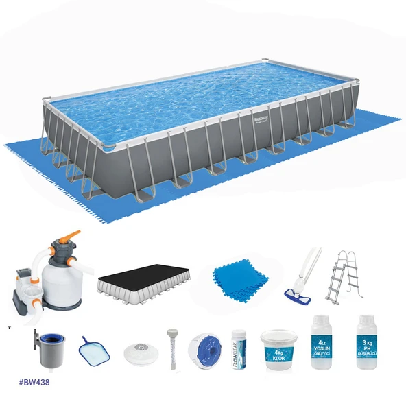 Prefabrik Havuz Seti 956 cm x 488 x 132 cm BW490 56623 ürün görseli 1