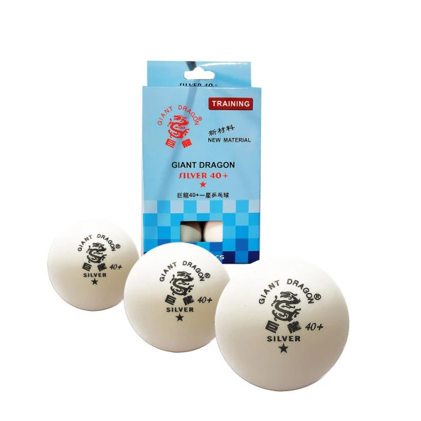 Giant Dragon 6 Adet Antrenman Pinpon Topu Sılver 40+ ürün görseli 1
