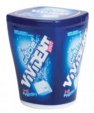 Vivident Mega Bottle Hi Fresh Cube 86gr 10 Adet - Resim 2