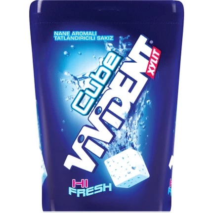 Vivident Mega Bottle Hi Fresh Cube 86gr 10 Adet - Resim 3