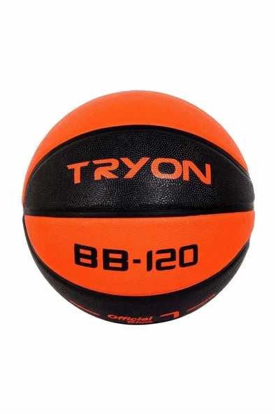 TRYON Basketbol Topu BB-120 No:7 Turunucu-Siyah ürün görseli 1