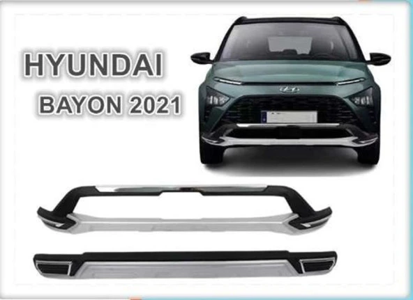 Hyundai Bayon 2021 Sonrası Ön Arka Tampon Koruma Difüzör ürün görseli 1