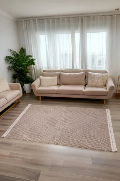 Bergama Desenli Dekoratif Dokuma Halı Salon Yatak Odası ve Koridor Halısı 9802A ürün görseli 1