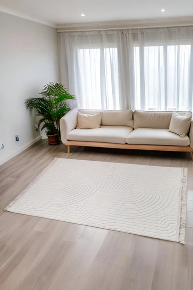 Bergama Desenli Dekoratif Dokuma Halı Salon Yatak Odası ve Koridor Halısı 9801A ürün görseli 1