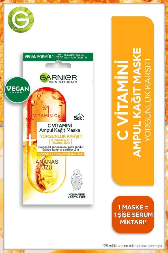 Garnier Maske Ampul Vitamin C ürün görseli 1