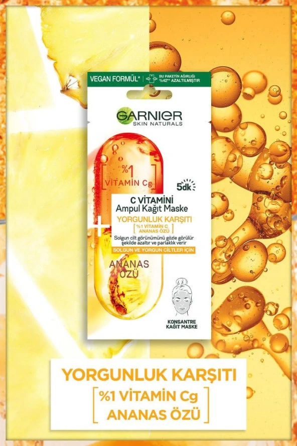 Garnier Maske Ampul Vitamin C - Resim 4