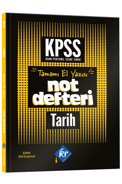 2026 Önlisans- Lise KPSS Tarih Konu Anlatımlı Not Defteri KR Akademi Yayınları ürün görseli 1