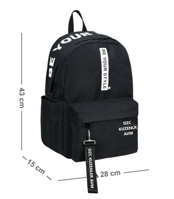 DZC KUZENLER AVM Unisex Hugbag Sırt Çantası Spor Okul Outdoor MUBO BEYAZ ürün görseli 1