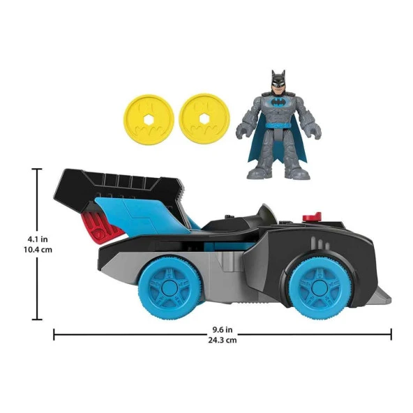 Mattel Imaginext DC Super Friends Bat-Tech Batmobil - Resim 2