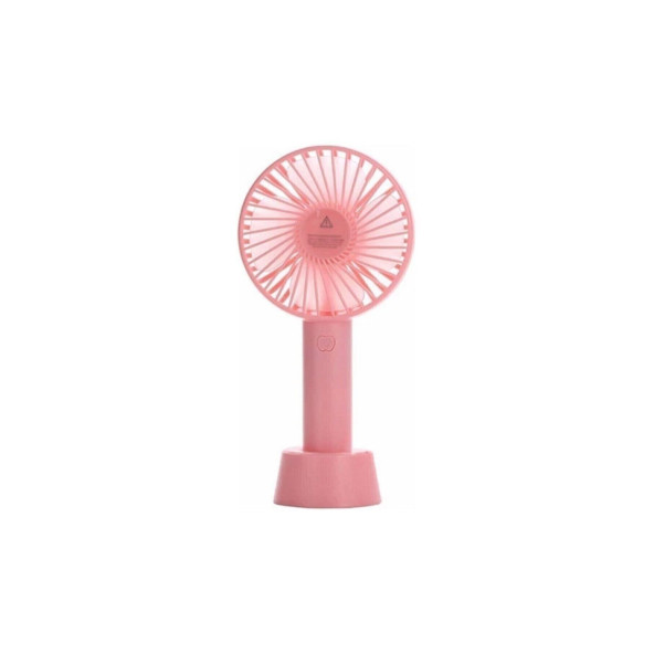 DESİNGSHOPMini Şarjlı Standlı El Vantilatörü Fanı Soğutucu Vantilatör Pembe ürün görseli 1
