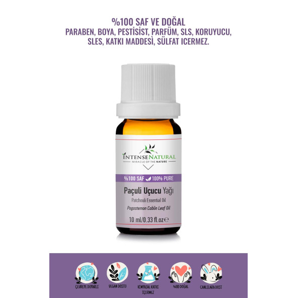 Paçuli (Tefarik) Uçucu Yağı 10 ml %100 Saf ve Doğal Patchouli Essential Oil ürün görseli 1