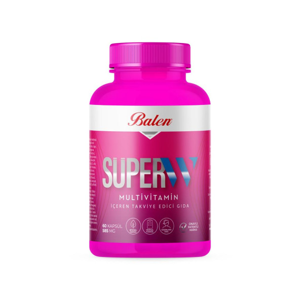 Balen SÜPER-W MULTİVİTAMİN KAPSÜL  585 mg x 60 Kapsül ürün görseli 1