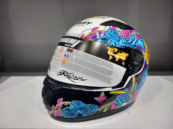KASK ÇOCUK SWAY 815K GLOSS GIRL FULL FACE ürün görseli 1