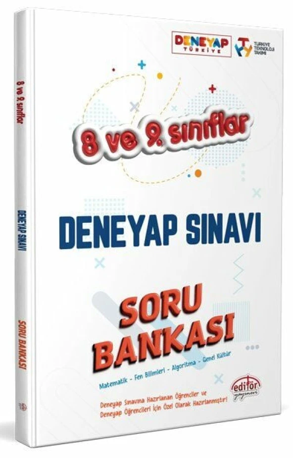 Editör Yayınevi 8-9. Sınıf Deneyap Soru Bankası ürün görseli 1