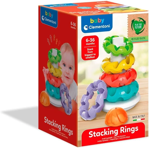 Clementoni 17103 Baby Renkli Halkalar ürün görseli 1
