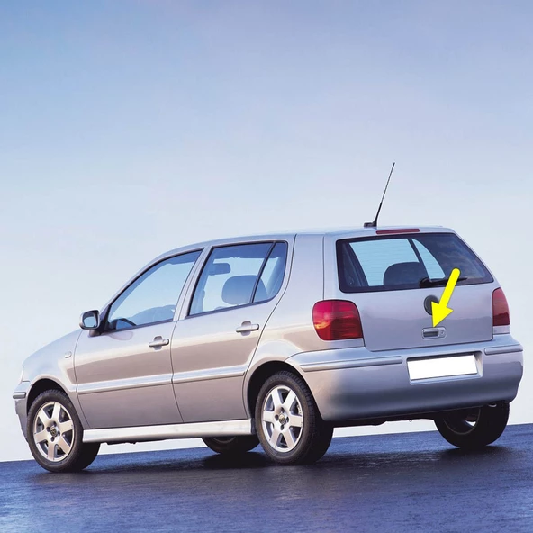 VW Polo HB 2000-2001 Arka Bagaj Kapağı Açma Kolu Tutamak 1J6827565B ürün görseli 1