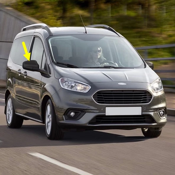 Ford Courier 2017-2023 Sağ Dış Dikiz Ayna Kapağı Siyah Tip ürün görseli 1