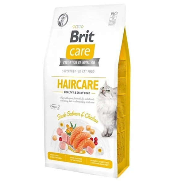 BritCare Deri ve Tüy Sağlığı hair care Tahılsız Kedi Maması 7kg ürün görseli 1