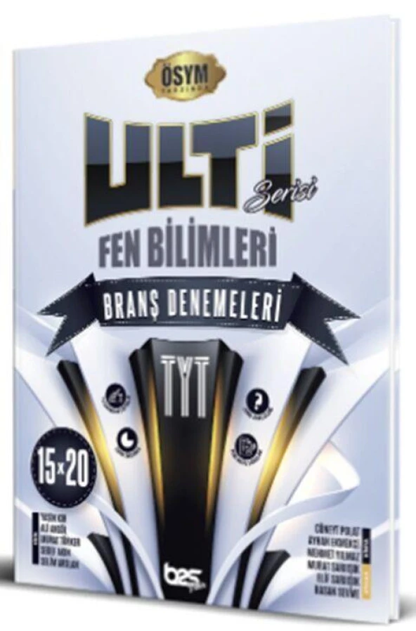 TYT Fen Bilimleri Ulti Serisi 15 x 20 Branş Denemeleri Bes Yayınları ürün görseli 1