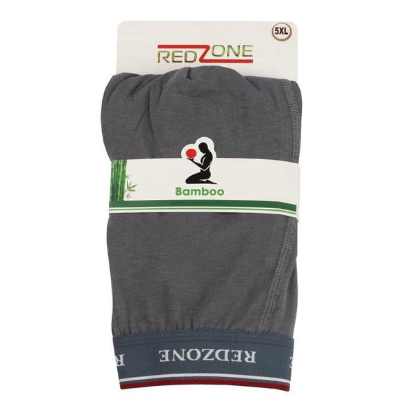 Büyük Beden Likralı Bambu Boxer / Gri ürün görseli 1