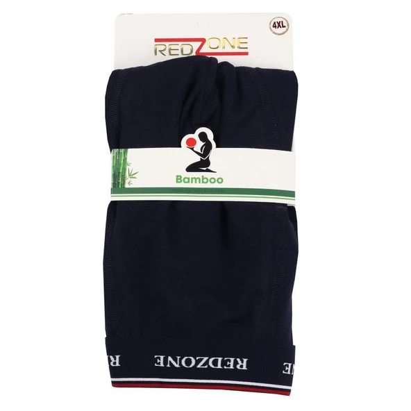 Büyük Beden Likralı Bambu Boxer / Lacivert ürün görseli 1