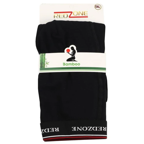 Büyük Beden Likralı Bambu Boxer / Siyah ürün görseli 1